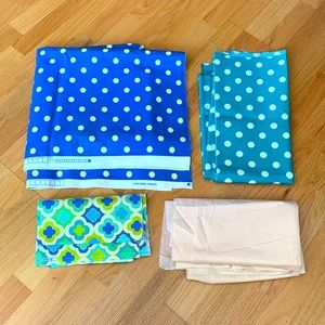 Fabric Lot Premier prints Polka Dots Damask & Blush poplin
